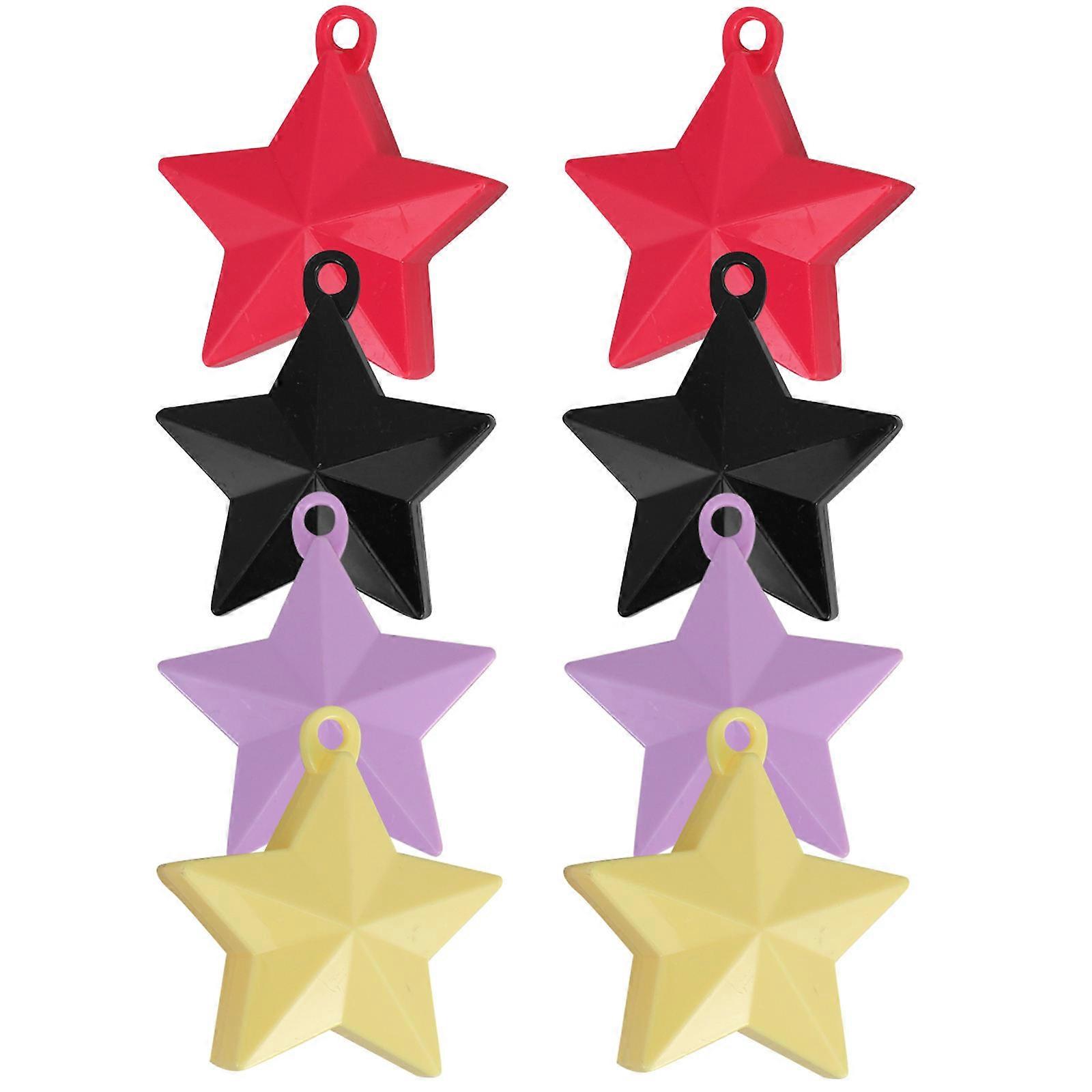 Bubble Machine For Parties Star Shaped Balloon Weights Reusable Stability For Birthday Party 8Pcs