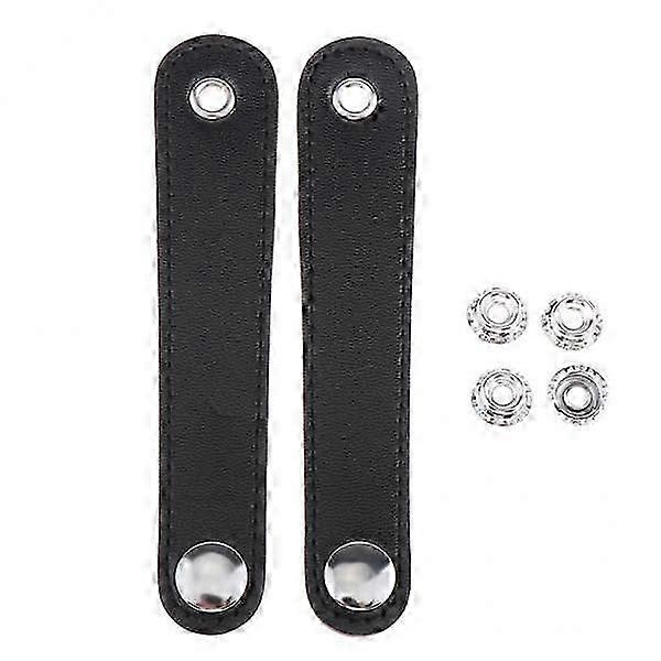 3xAccordion Bellows Strap Clasp PU Leather, Centre Distance Optional 11cm