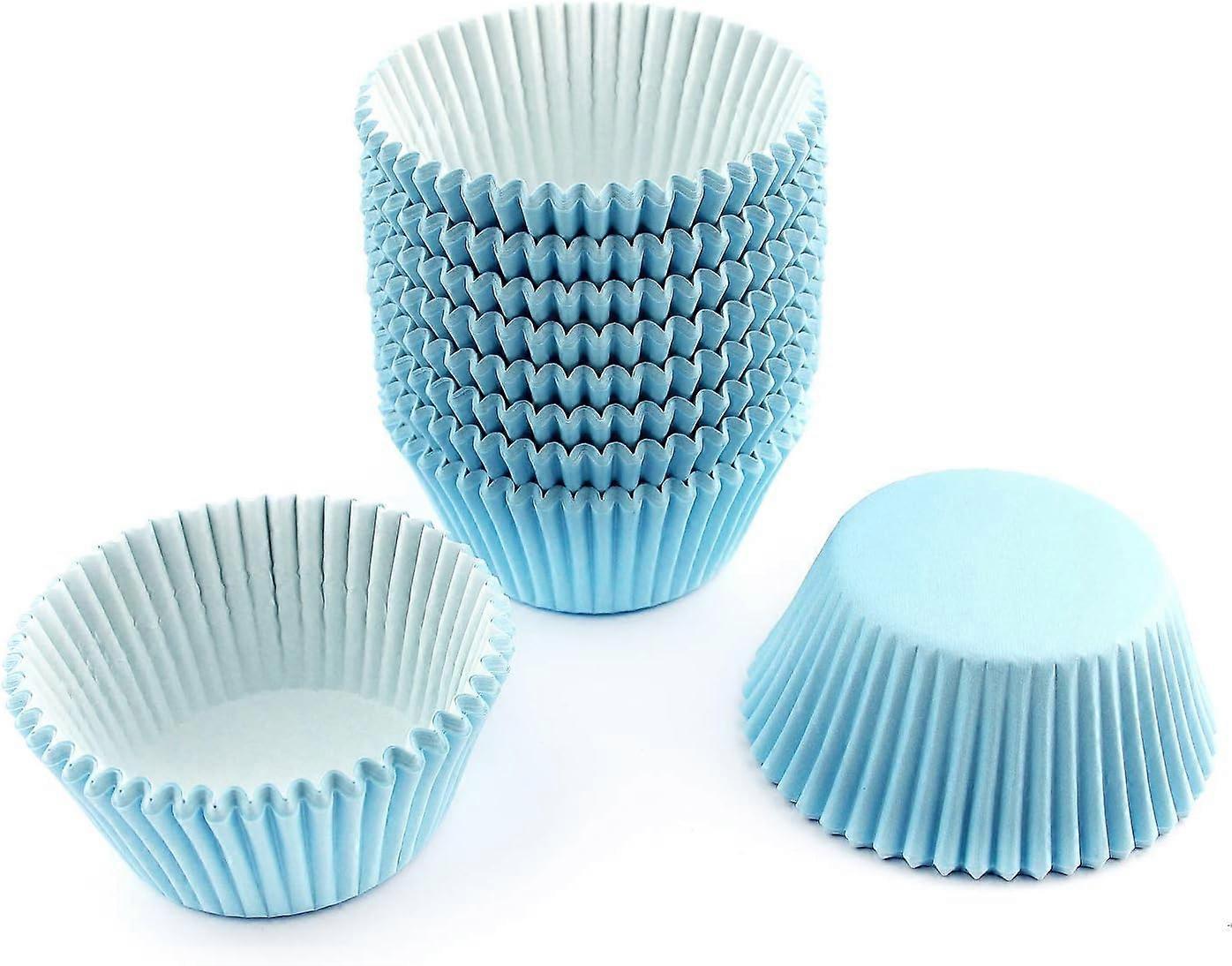 Standard Size Baking Cups Thanksgiving Easter Cupcake Liners 200 pcs (Light Blue)