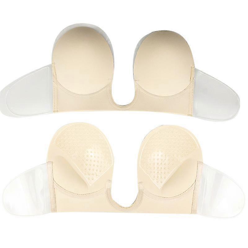 Invisible Push Up Bra Self-adhesive Silicone Breathable Deep Underwear Sexy Seamless Front Closure Backless Strapless Bra