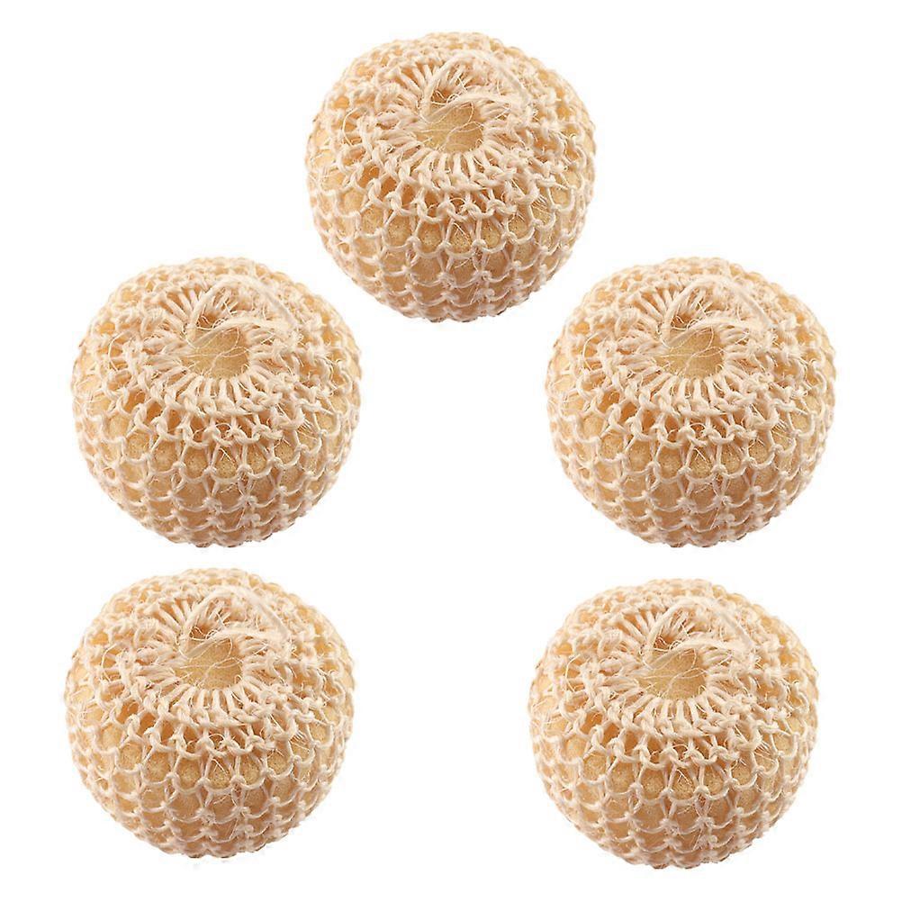 Bath And Bathing Accessories Bath Sisal Balls Bathing Yellow 5Pcs