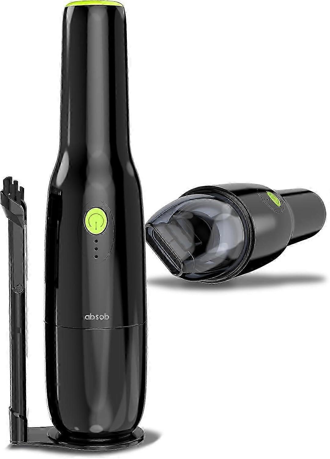 Powerful Handheld Car Vacuum Cleaner for Home and Car, USB Rechargeable (Black)