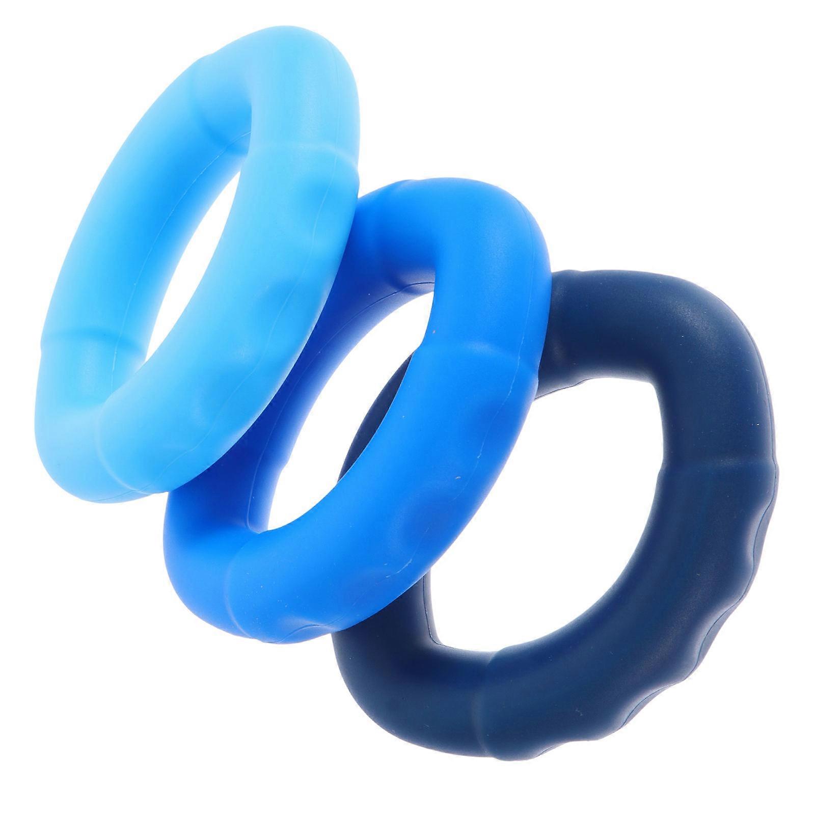 Hand Grip Strengthener Trainer Portable Fitness Fingers Grip Trainer Navy Blue 10x8cm Dexterity Improvement 3Pack