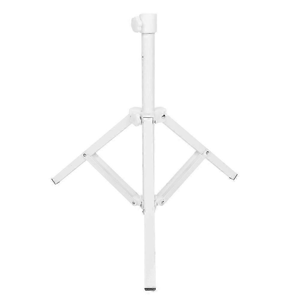 Foldable Solar Umbrella Stand White Triangle Iron Support Base
