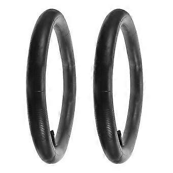 Dirt Bike Inner Tube Easy Replacement Comfortable Ride 2Pcs for Children's Bicycles Cycling Black Natural Rubber