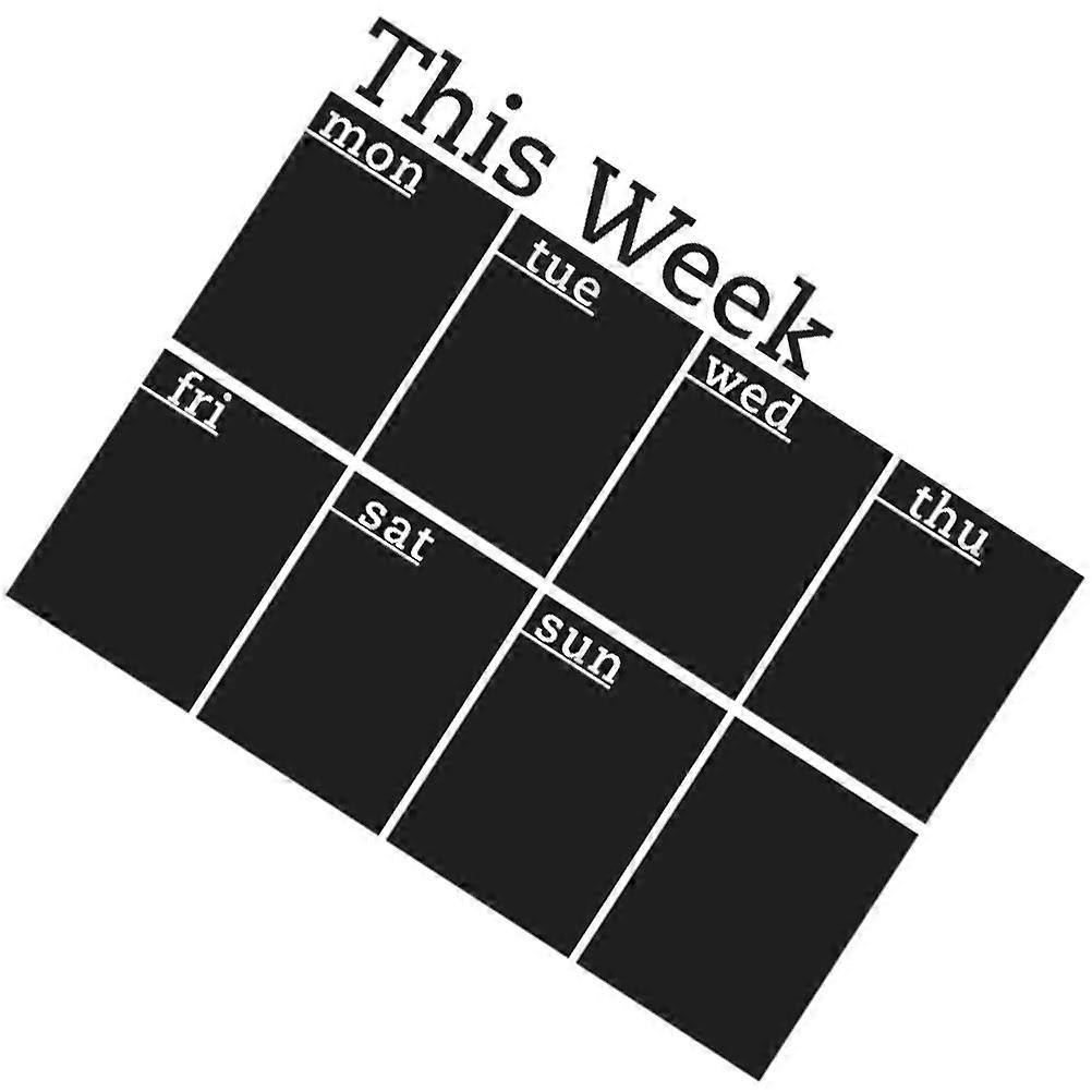 Weekly Planner Door Chalk Chalkboard Sticker School Use PVC Weekly Planning 1Pack