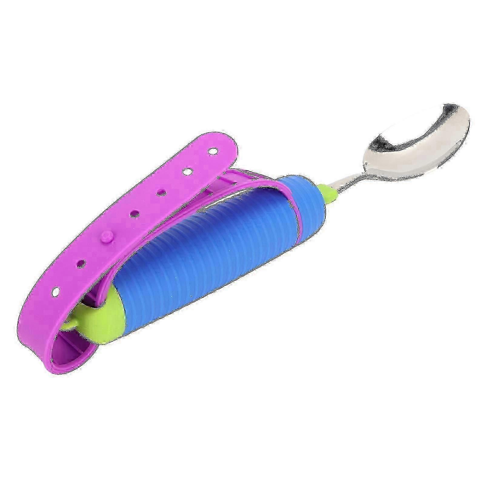 Elderly Auxiliary Spoon 360 Flexible Rotation Head Safe Practical Disabled Eating Aid Spoon For Home