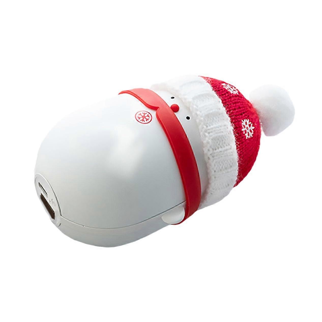 USB Hand Warmer Christmas Snowman – Portable Rechargeable Power Bank with Convenient Charging for Cold Winter Days