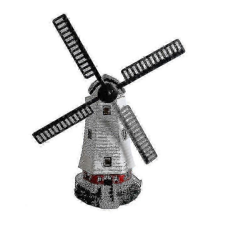 Solar Windmill Lighthouse LED Motion Light Garden Decoration