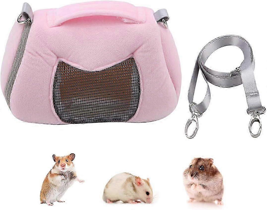 Portable Handbag for Small Pets with Adjustable Shoulder Strap - 17*12*11cm