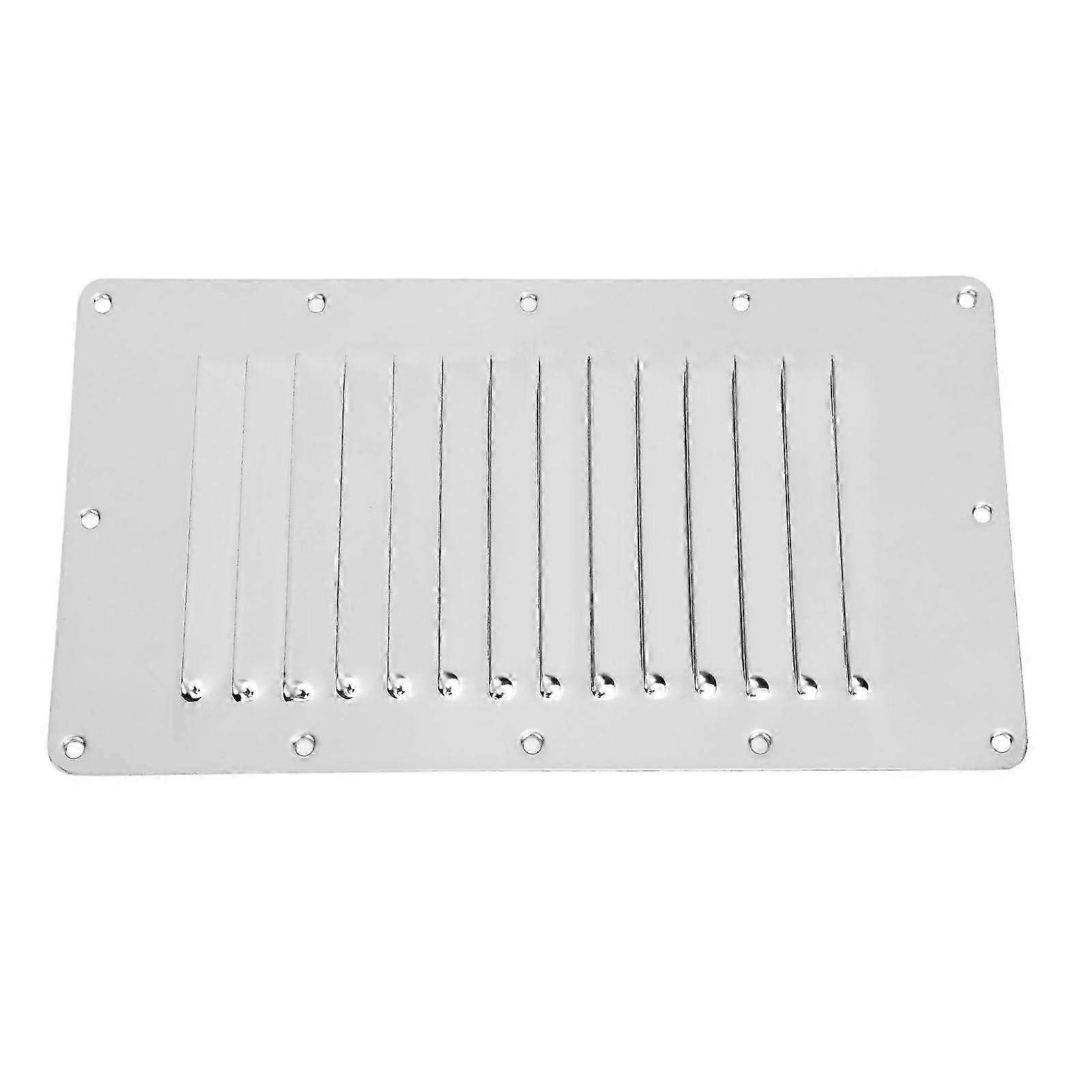 Louvered Vent 228 X 127mm 316 Stainless Steel Mirror Polish for Marine Applications