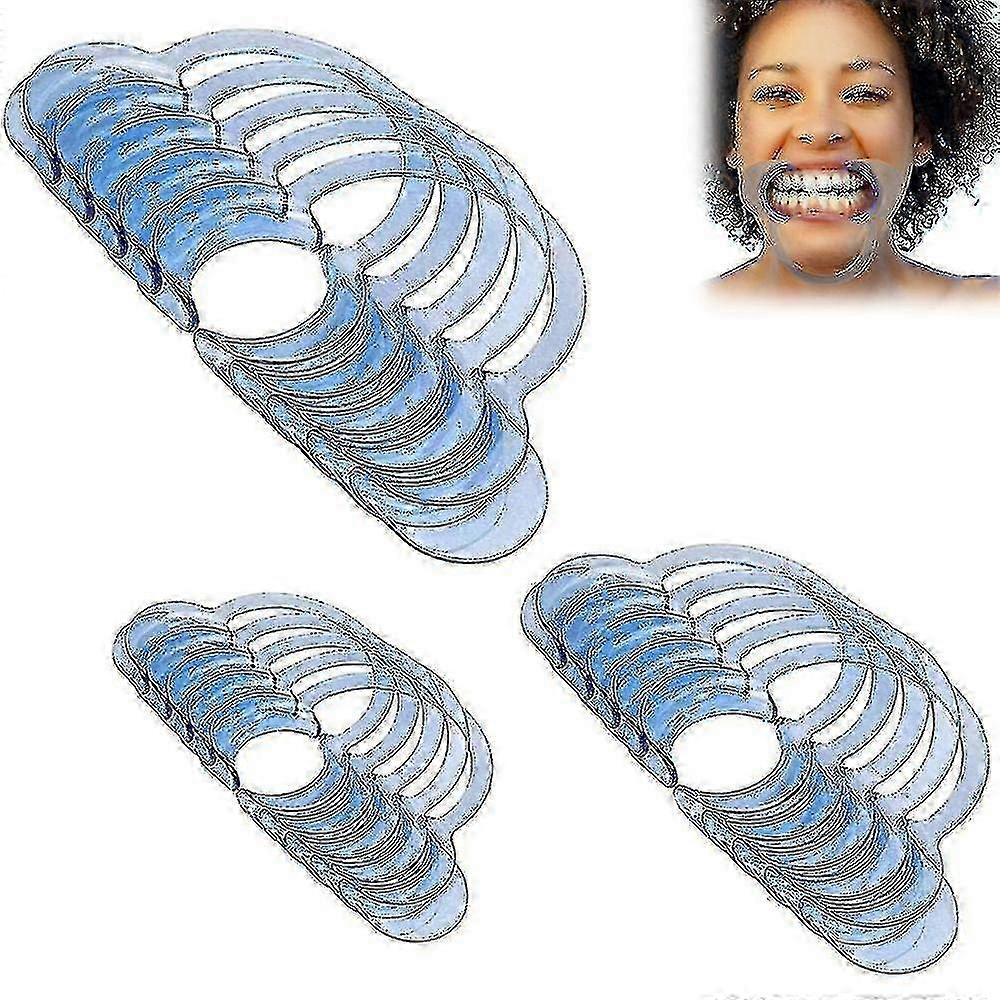 20 Pack Cheek Retractor Mouth Openers, Dental Mouth Openers Plastic C-shaped Openers NL