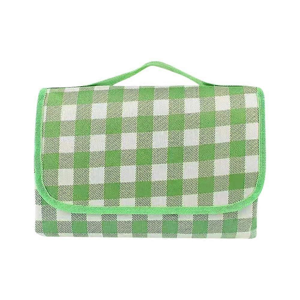 Picknickdecke Outdoor Foldable Extra Large Beach Blanket Waterproof Sand Mat Picnic Mat Green Medium