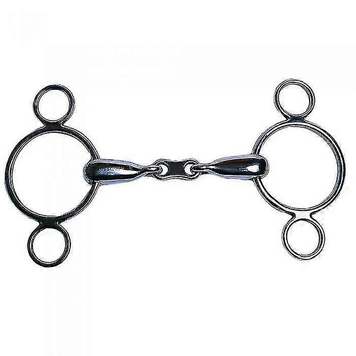 Ανοξείδωτο ατσάλι French Link 2 Ring Ολλανδικά Gag Horse Bitn