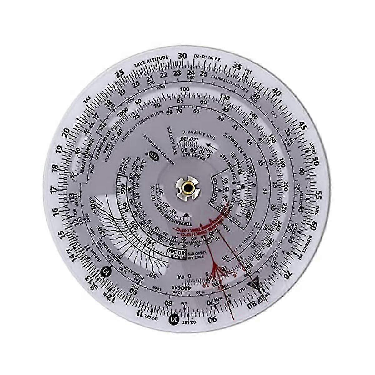 E6B-R flycomputer luftfartsplotter sirkulær lysbilderegel brukt i luftfartsflytrening