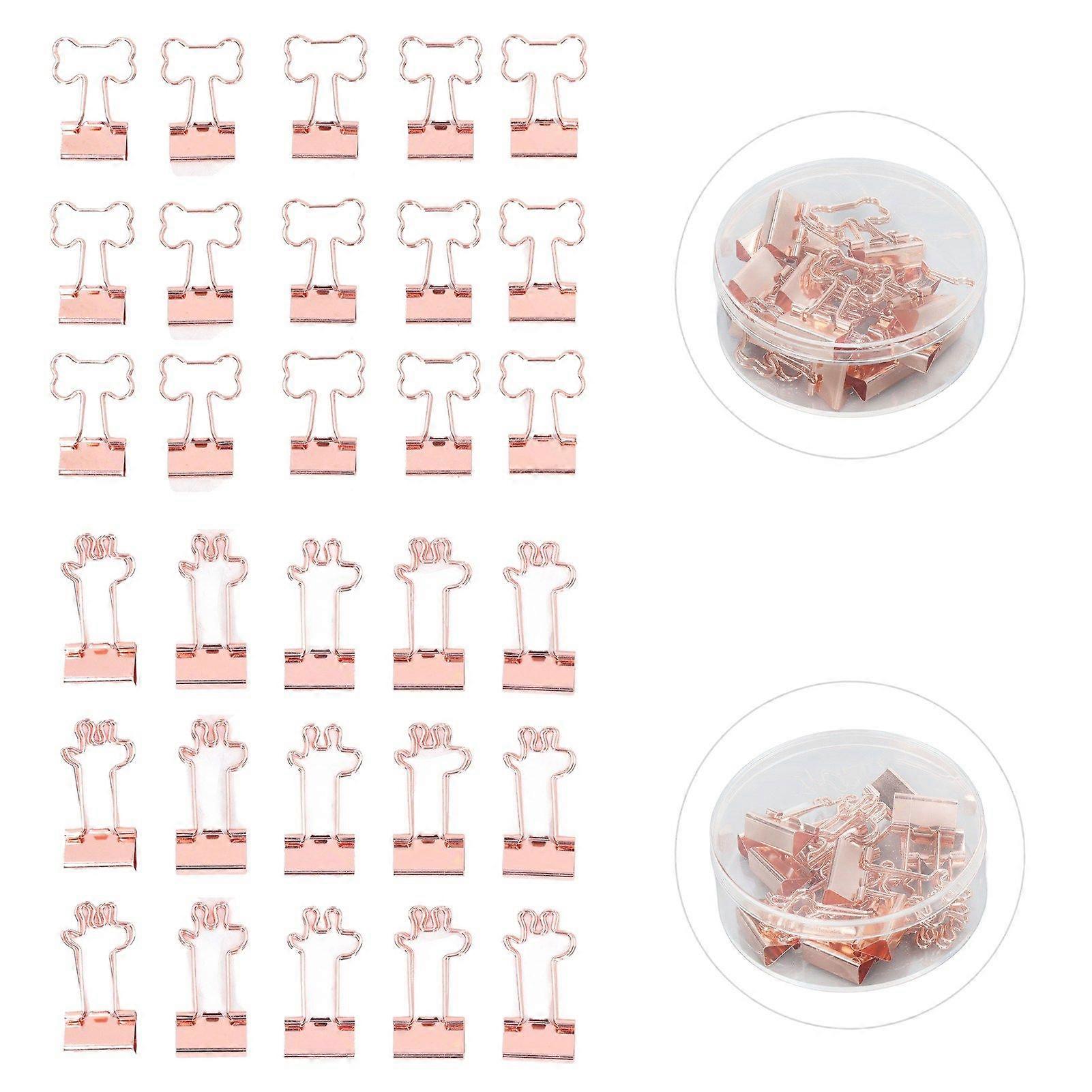 2025 Latest Model  30 Pcs Binder Clips Powerful Clamping Force Deer Bone