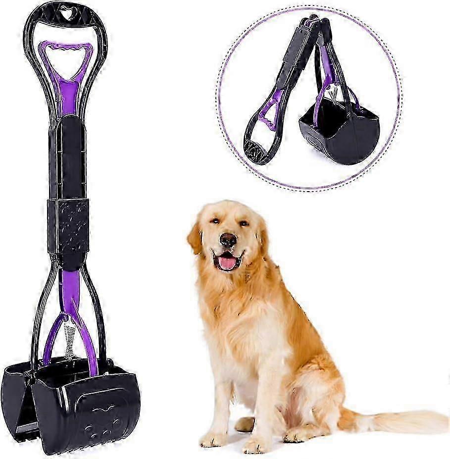 مغرفة أنبوب الأليفة المحمولة للكلاب والقطط ، مغرفة أنبوب القابلة للطي للعشب بمقبض طويل ، مواد عالية القوة ومريحة احترافية