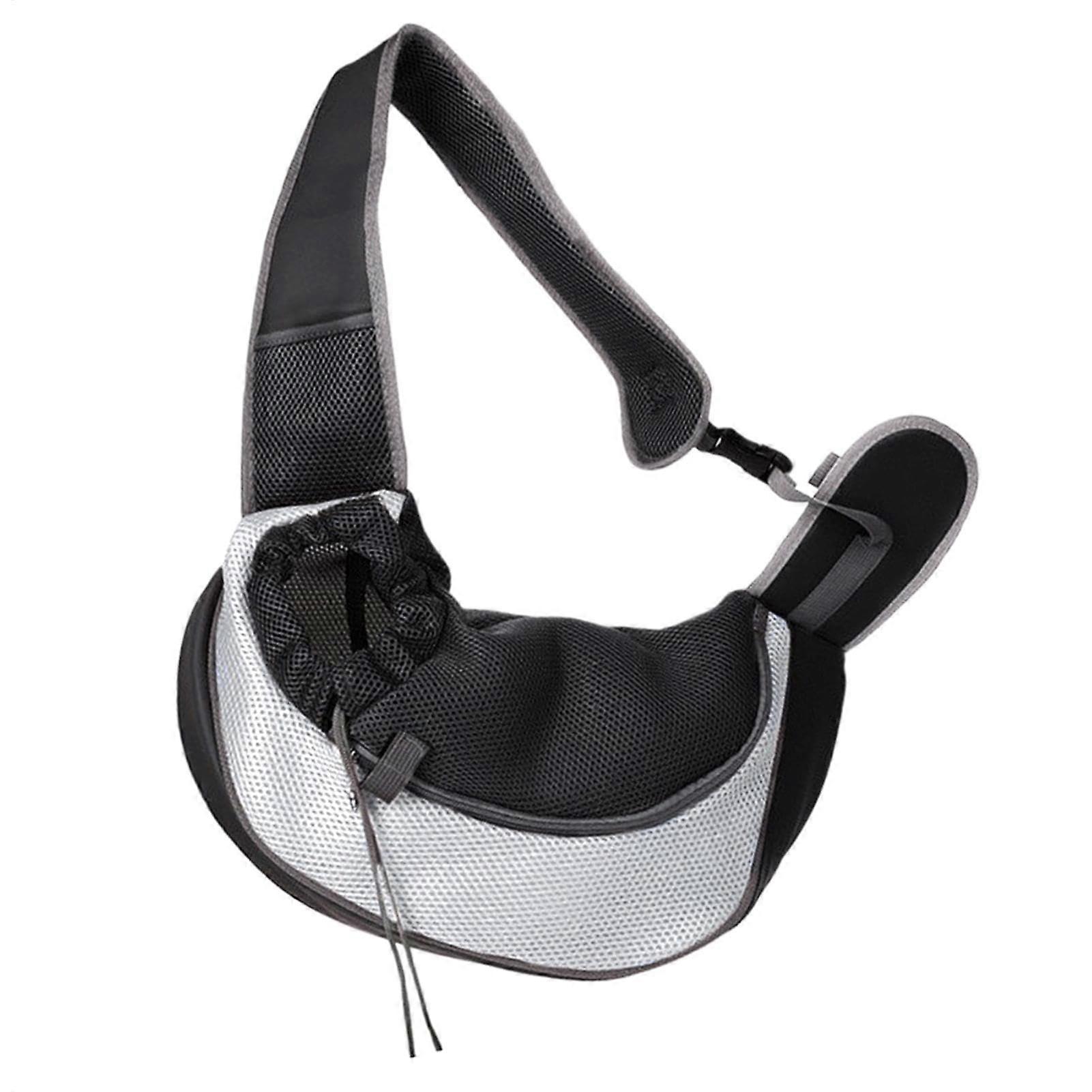 Pet Carrier Bag for Dogs and Cats | Adjustable Shoulder Strap, Non-Slip Handle, Breathable Mesh for Long Walks