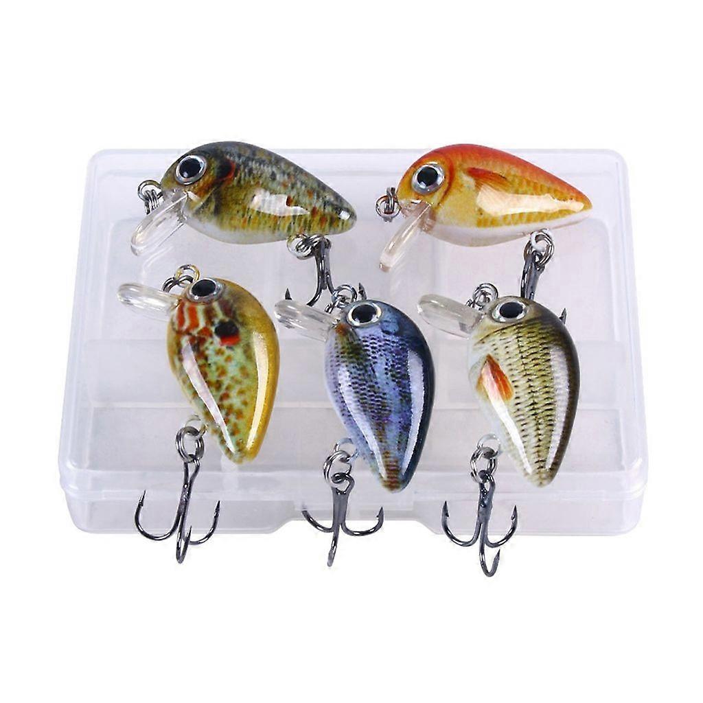 5Pcs Angelköder Künstliche Köder Künstliche Köder Topwater Crank Wobbler