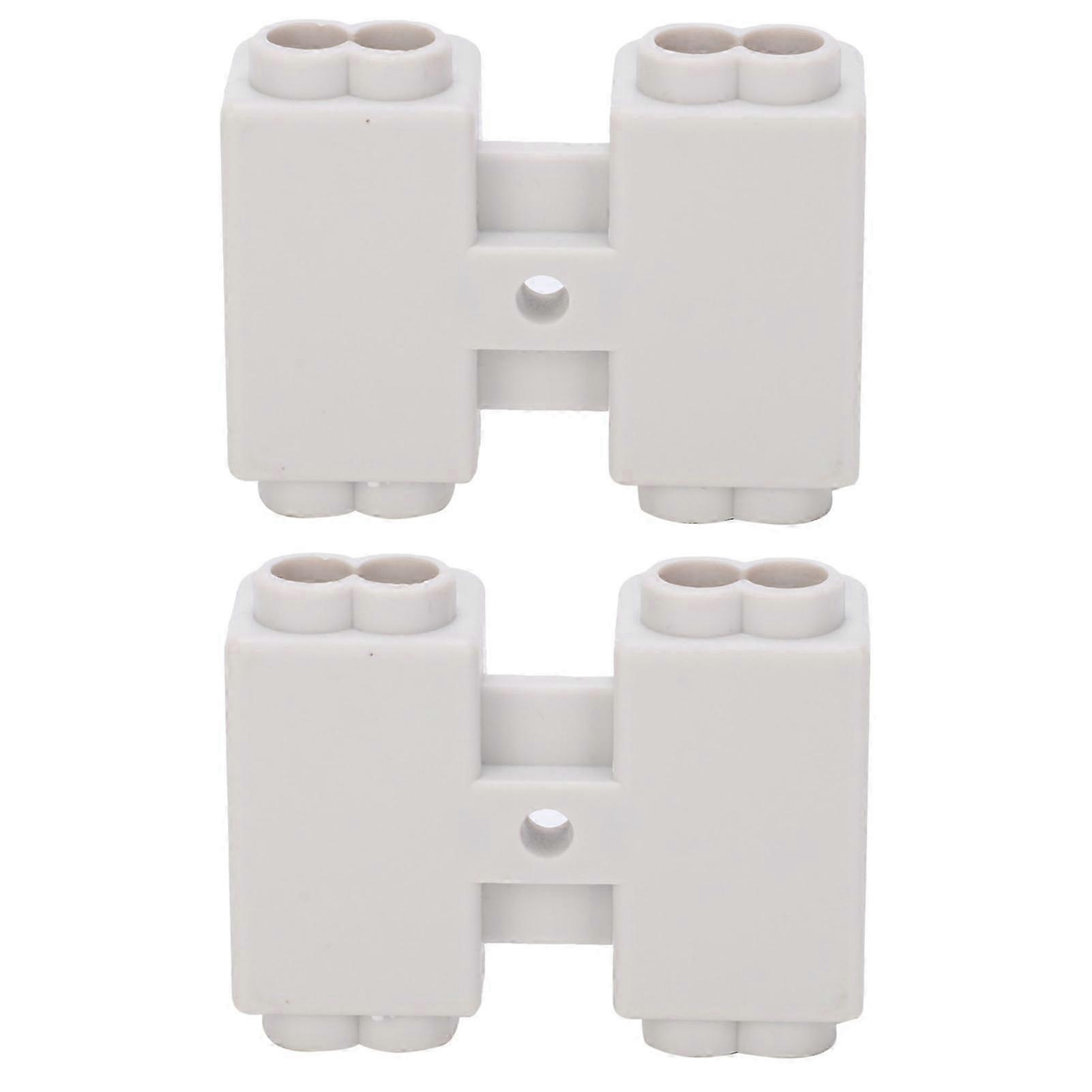 2Pcs High Power Main Splitter 2Position T-Shape Wiring Terminal Block 400V 60A