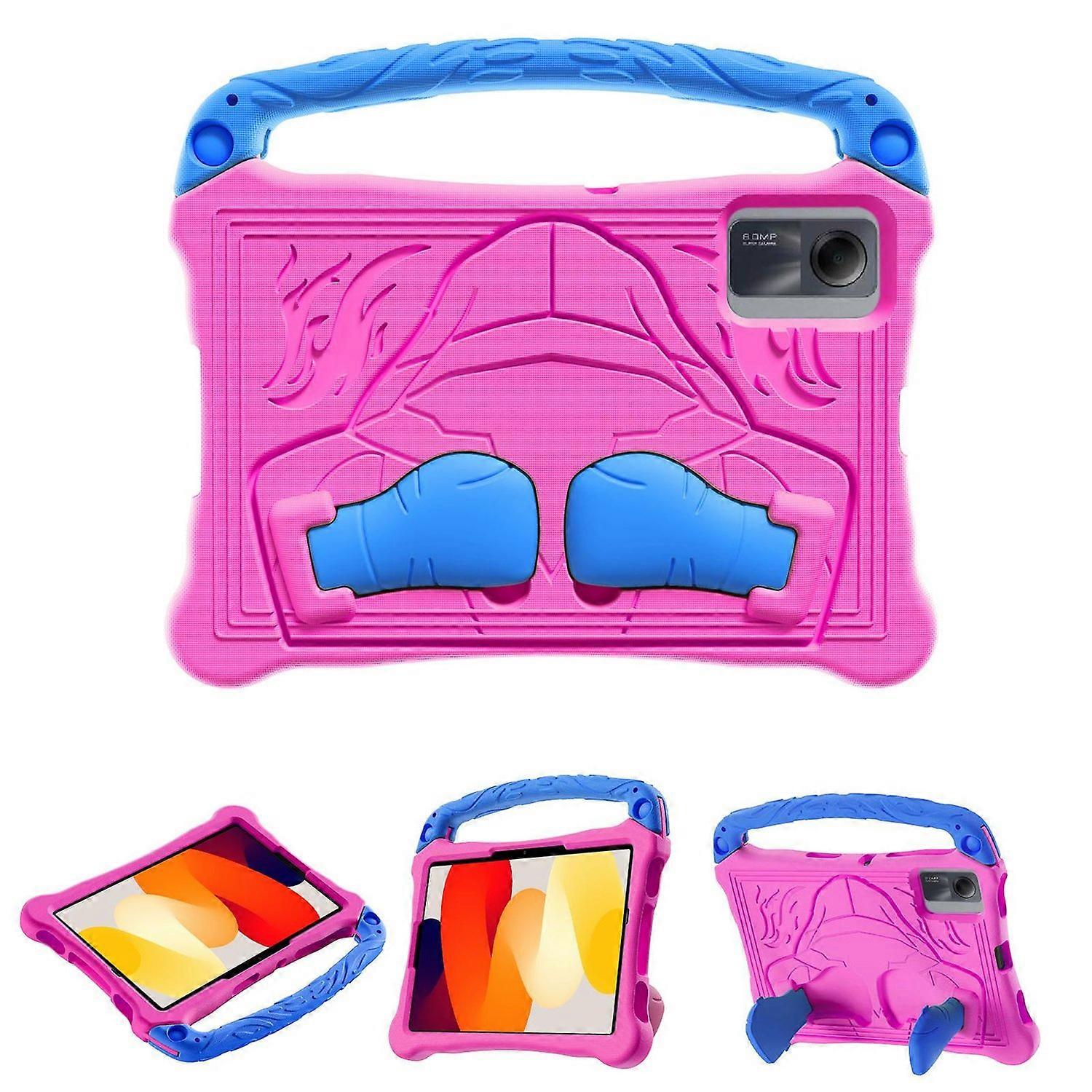 Boxing EVA Tablet Case For Xiaomi Redmi Pad SE 2023 / Pad 2 - Rose Red Blue