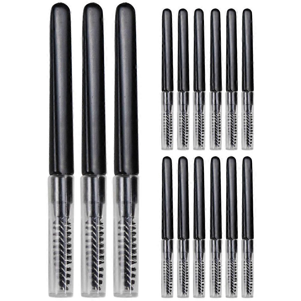20pcs Brow Makeup Tool with Lids – Portable Eyebrow Brush for Daily Grooming, Durable & Safe for Home and Salon Use