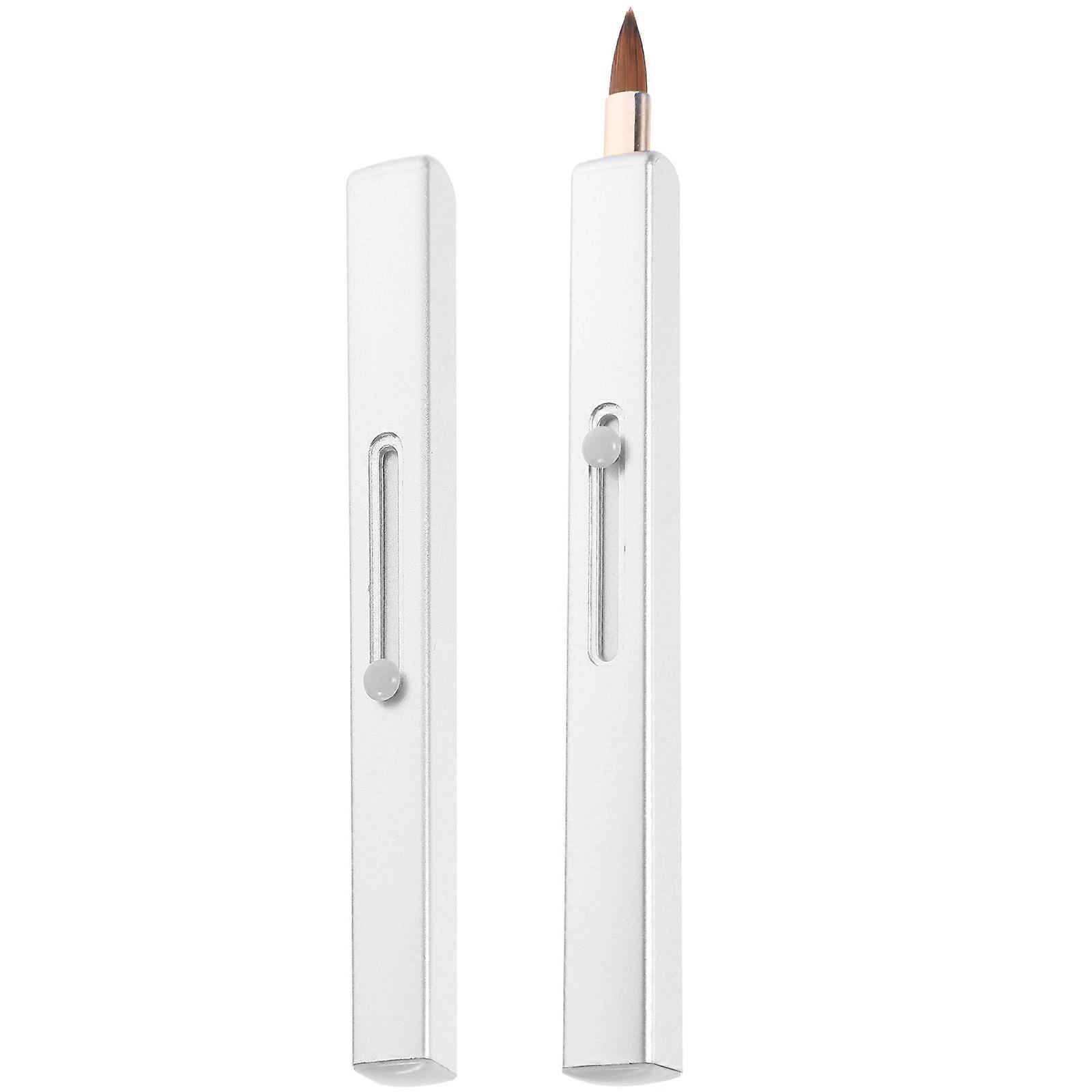 Retractable Lip Brush Set Precision Applicator for Lip Gloss, Concealer & Liquid Cosmetics Travel Friendly Design for Easy Makeup Application