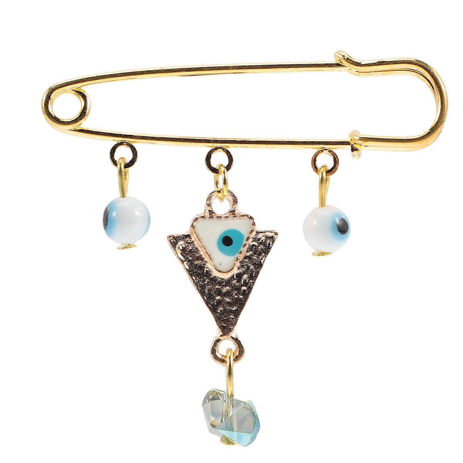 Eye Brooch Pin For Clothing Shawls Business Dates 5X5CM Alloy 1Pc