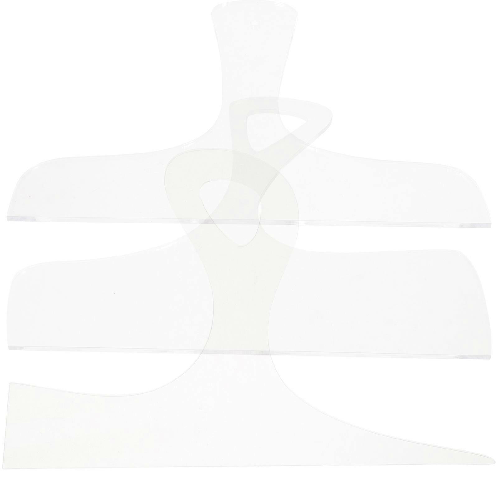 Cutting Guide Acrylic Templates for Kitchen Cooking 3Pcs