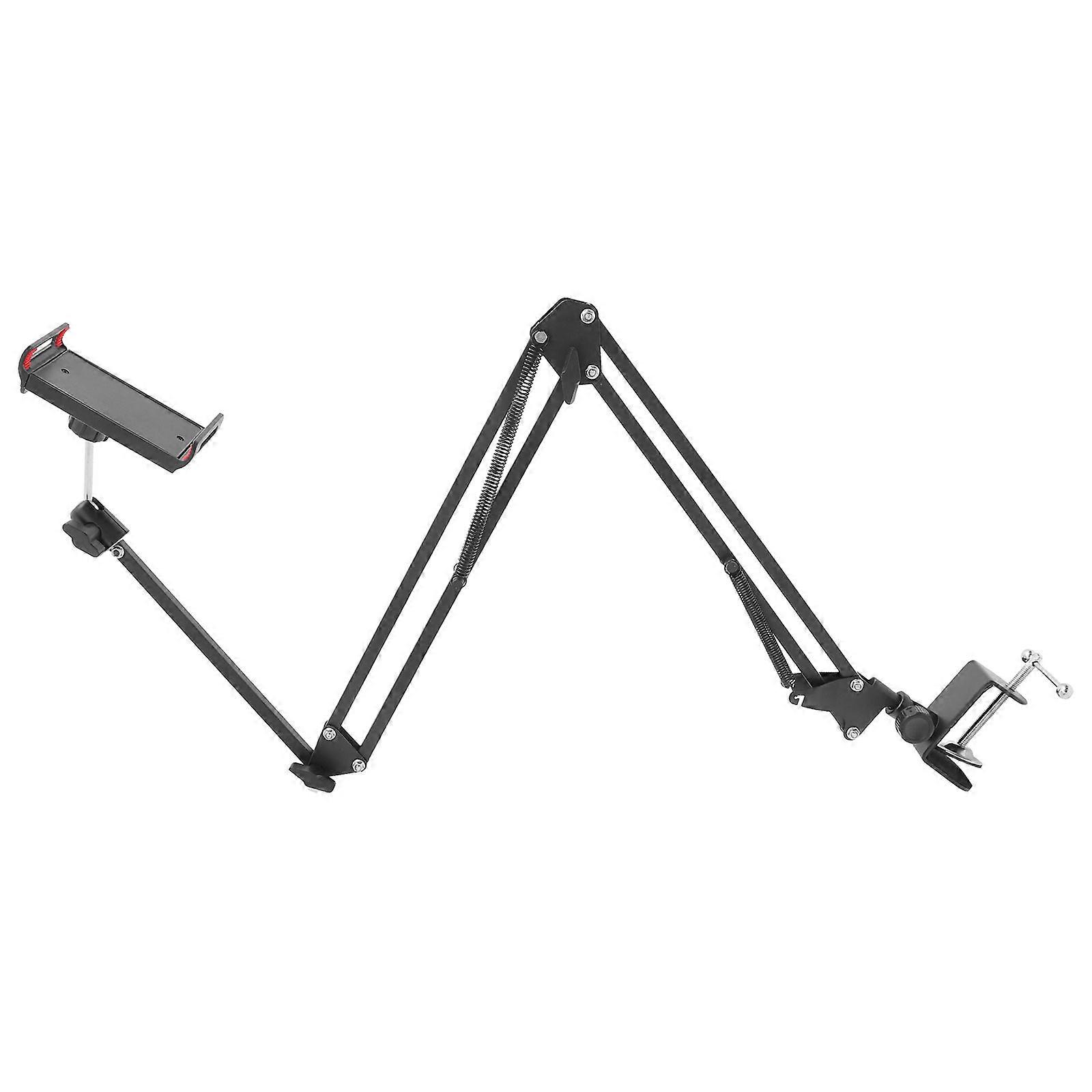 Telescopic Metal Cantilever Folding Phone and Tablet Stand for Desktop and Bed Use – Durable and Convenient Universal Mount Bracket for Smartphones