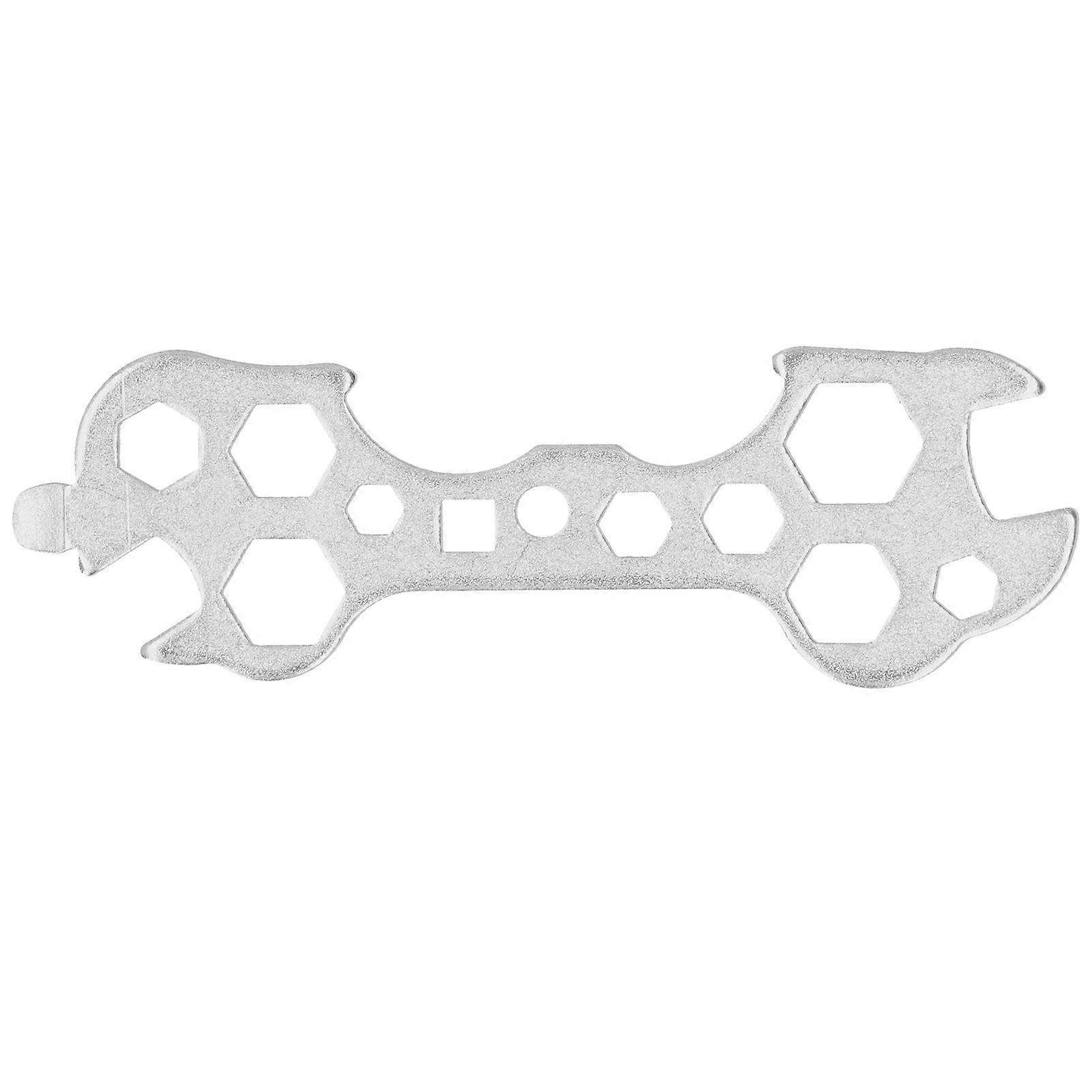 Bicycle Key Multifunctional Tool, Durable Stainless Steel Flat Spanner, Robust Bicycle Accessories for All Models