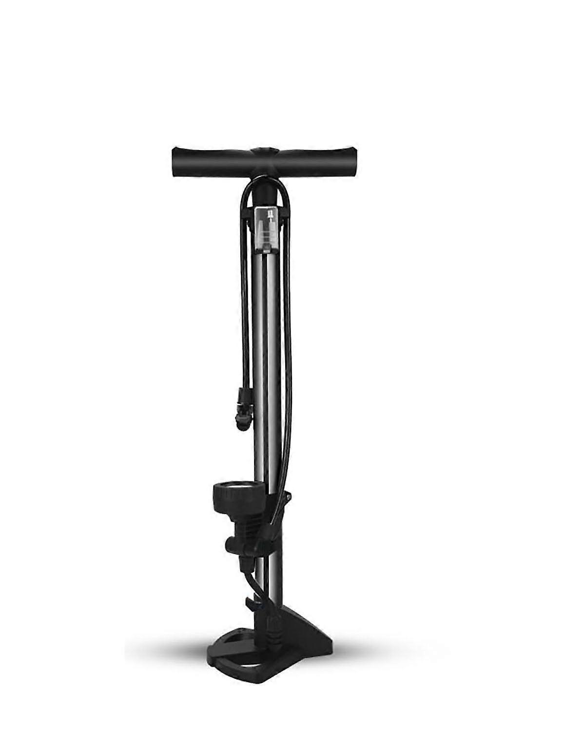 Portable Pressure Bicycle and Motorcycle Inflator for Household Use, Dual Valve, Black