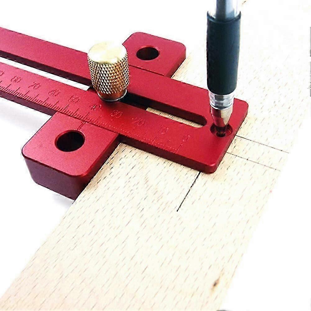 170mm T Ruler, Anodized Aluminum Alloy for Marking and Writing