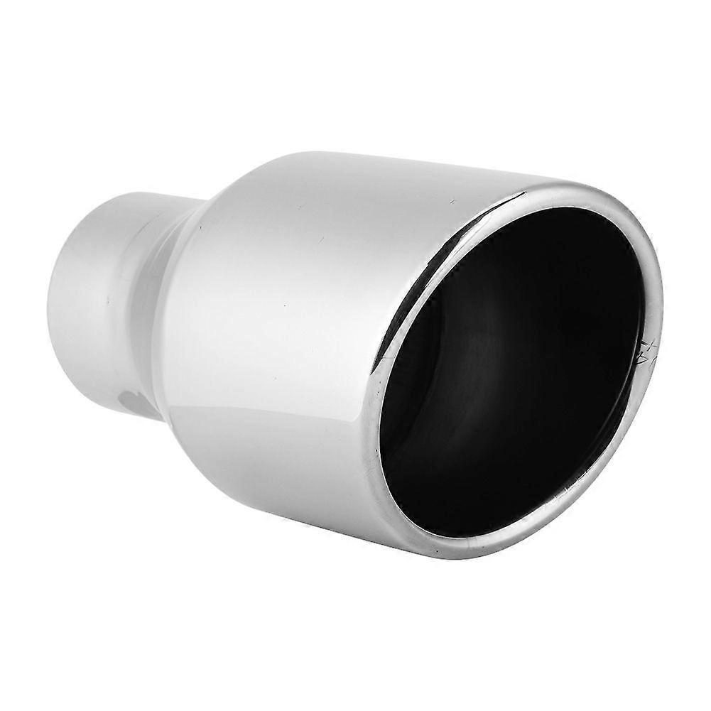 Universal 63-102mm Single Layer Steel Exhaust Pipe Tip for Car Modification