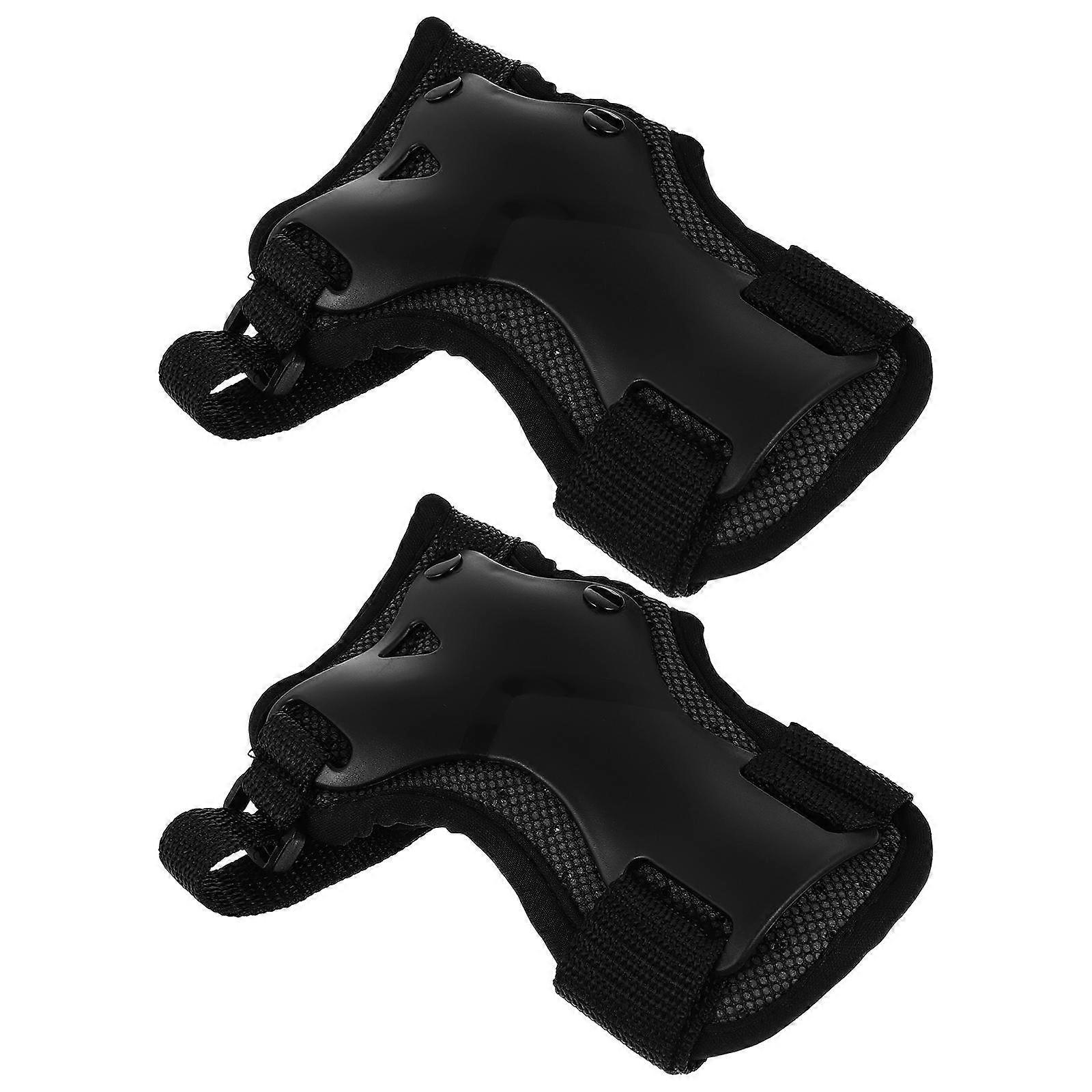 Wrist Guards Protective Wrist Guard Skating Equipment Teenagers Black Stabilization 1 Pair