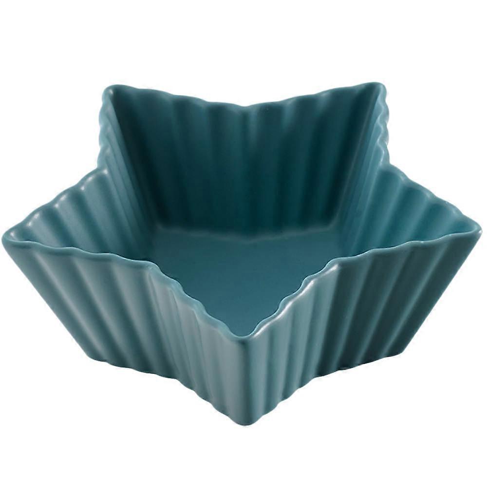 Green Ceramic Dipping Plates for Home Use Plate with Shape Easy to Clean 1 Piece