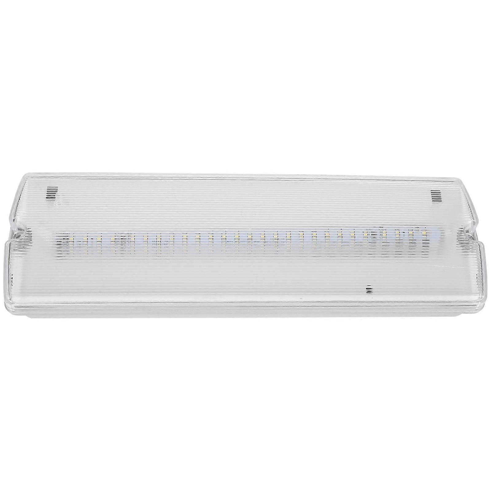 Emergency Exit Sign with LED Light for Public Places Use Grey Plastic 6.3x4.7 Inches