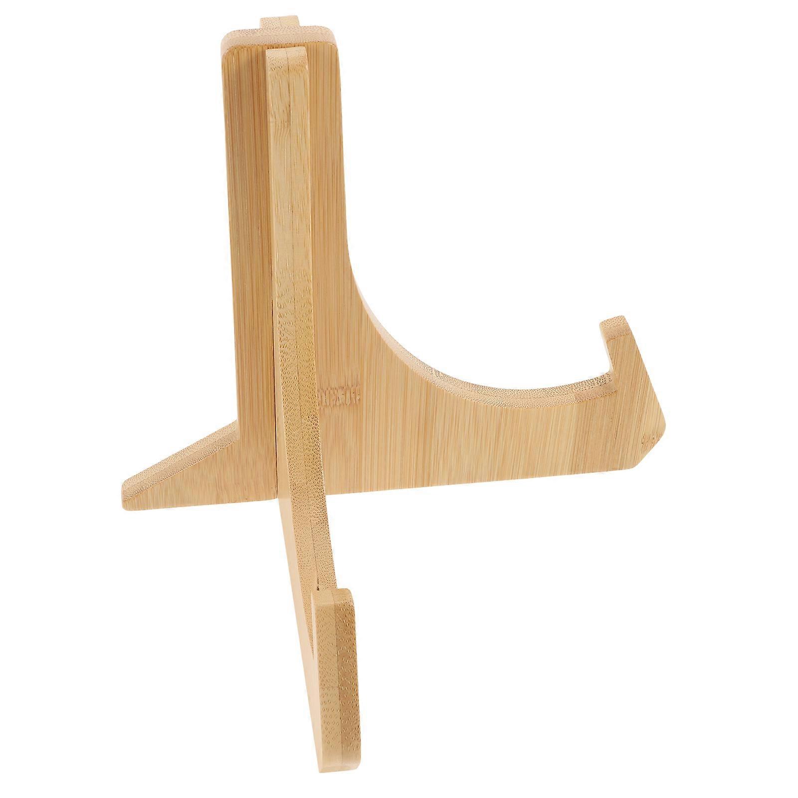 Wooden Display Stand for Picture Frames Decorative Plates 1 Set Easels for Photo Dish Tabletop Art