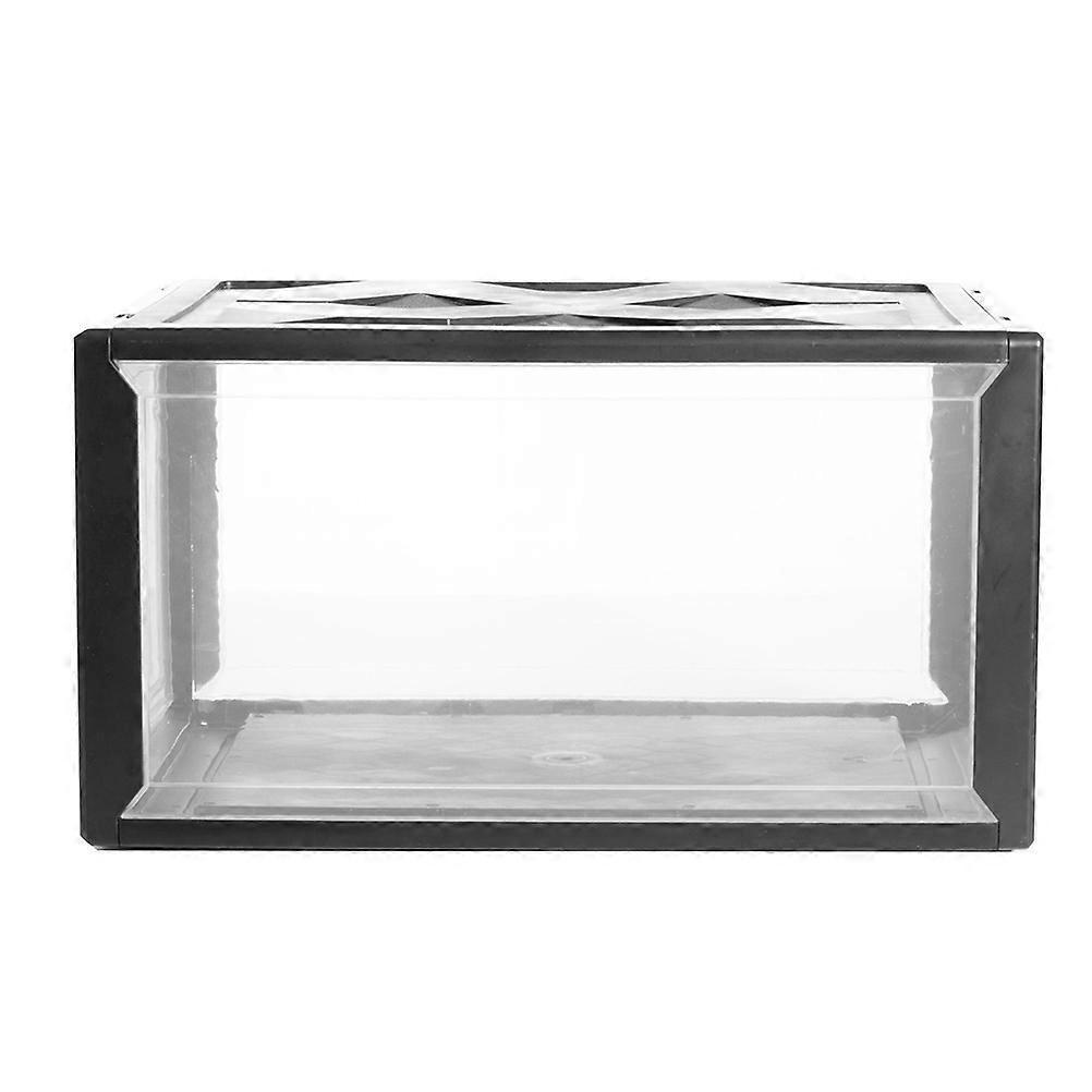 Shoes Storage Box Transparent Design Plastic Container for Office Items Home Use 1Set