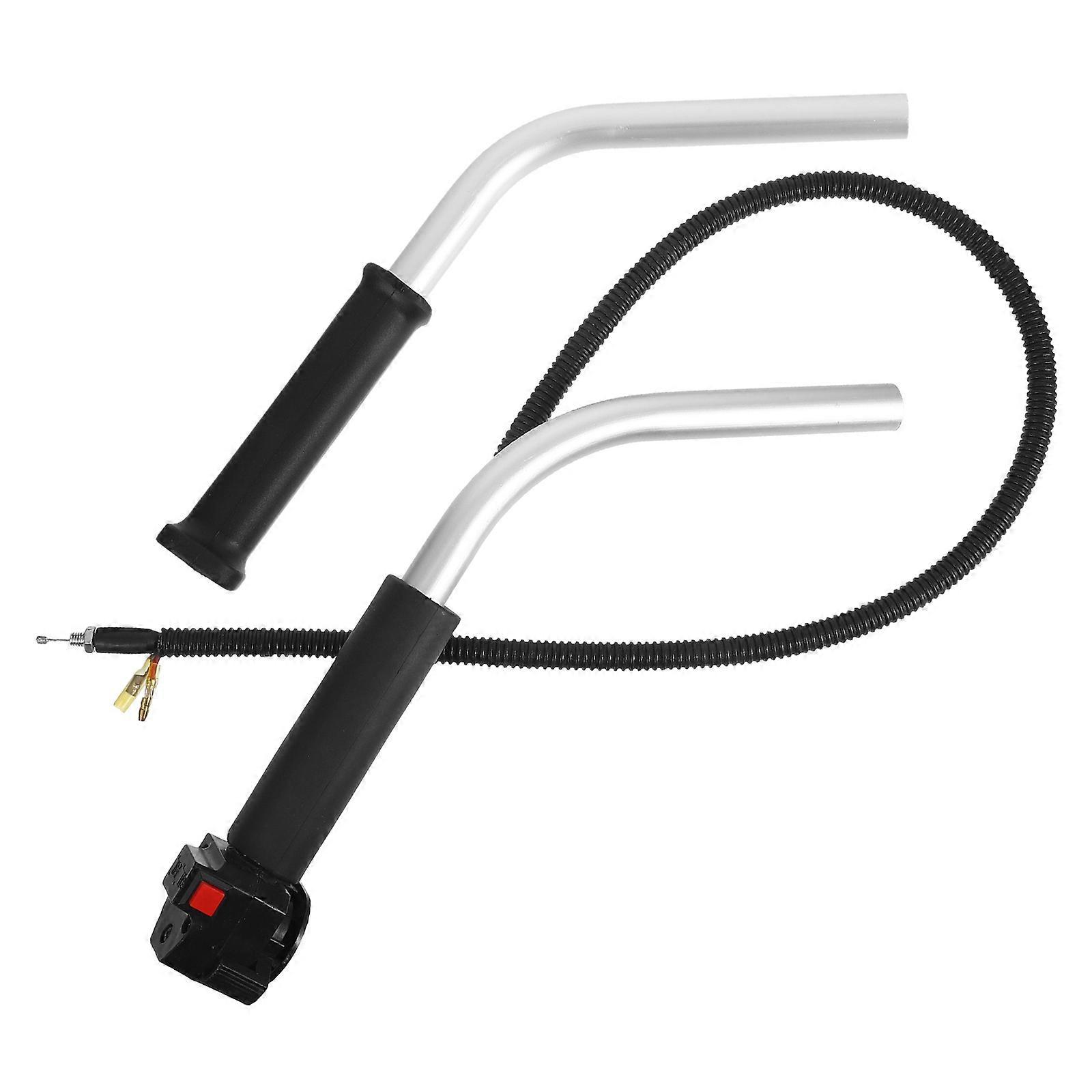 Trimmer Handle Switch Lawn Mower Start Switch Throttle Control Replacement Part Garden Maintenance Aluminum 39.4X1.6X0.4in 1 Set