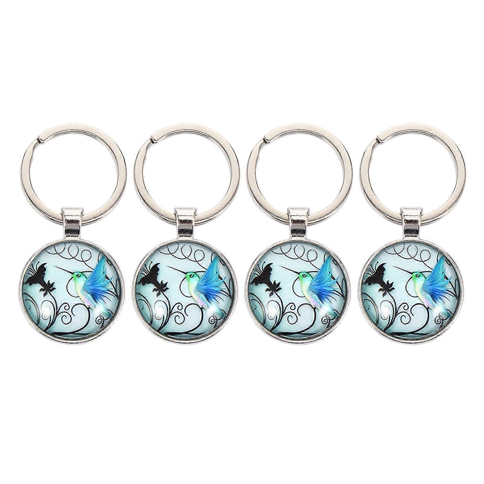 Decorative Keychain Cute Animal Keychain Accessory 4Pcs