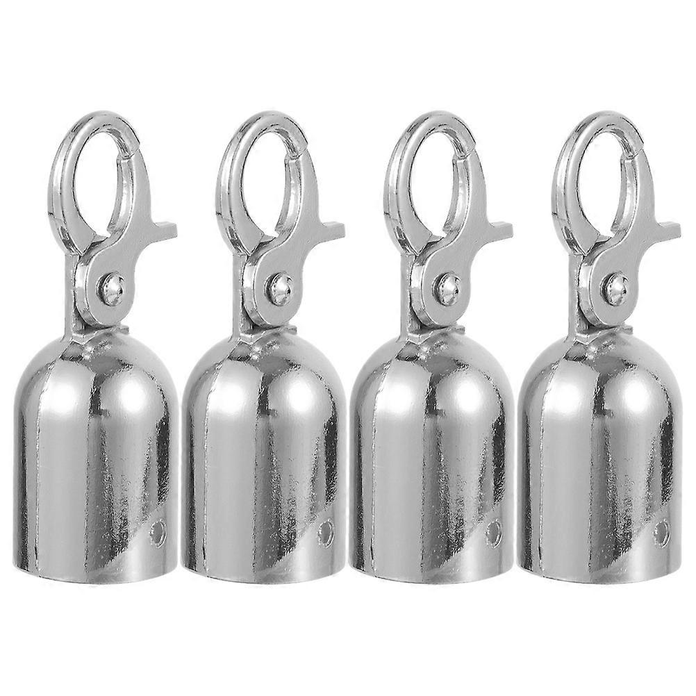 Rope End Cap with Hook Durable Material for Barrier Rope End Cap General Users 4Pcs
