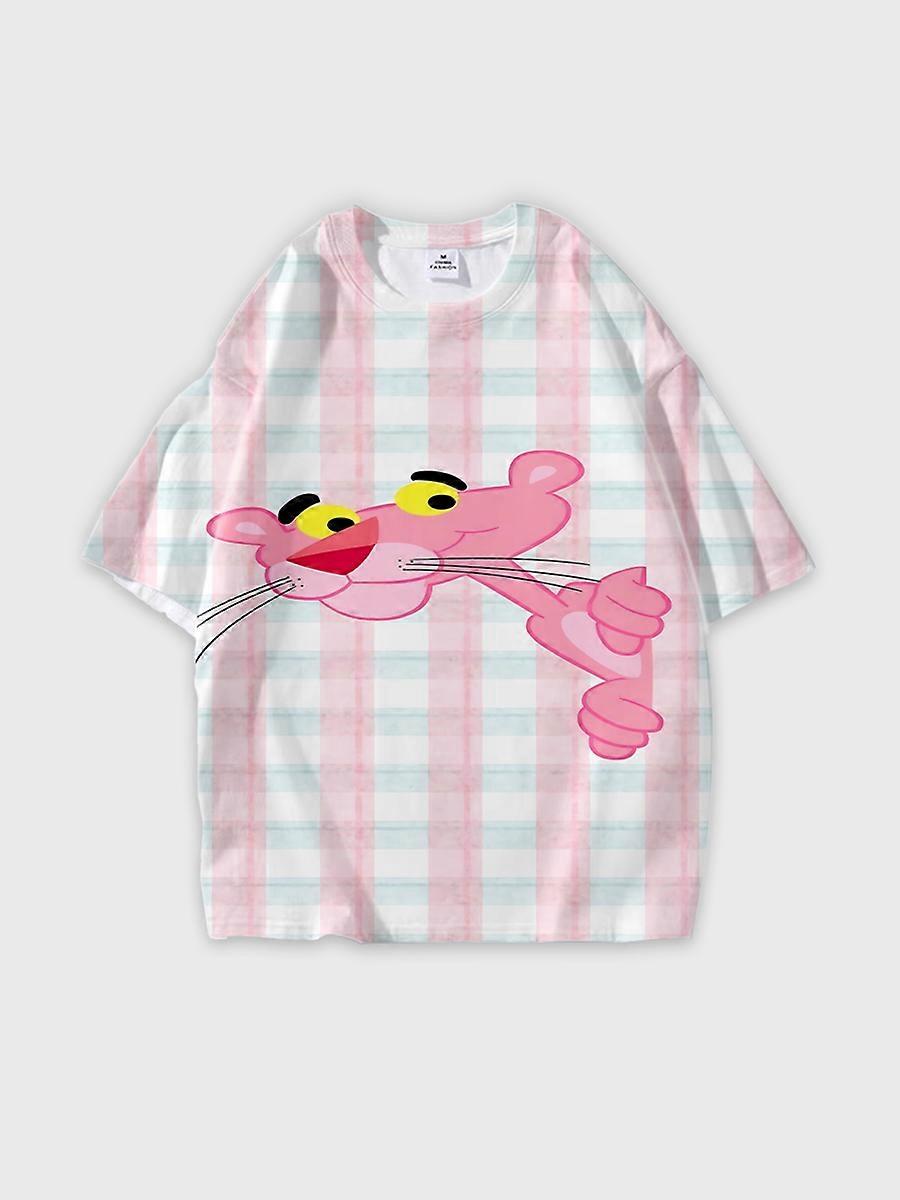 T-shirt round neck Cartoon Pattern loose short sleeve C1713