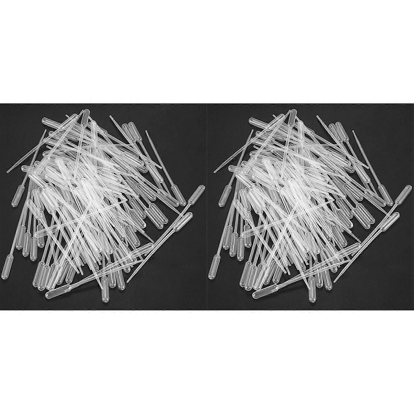 200PCS Graduated Pipettes Dropper Polyethylene (0.5Ml)
