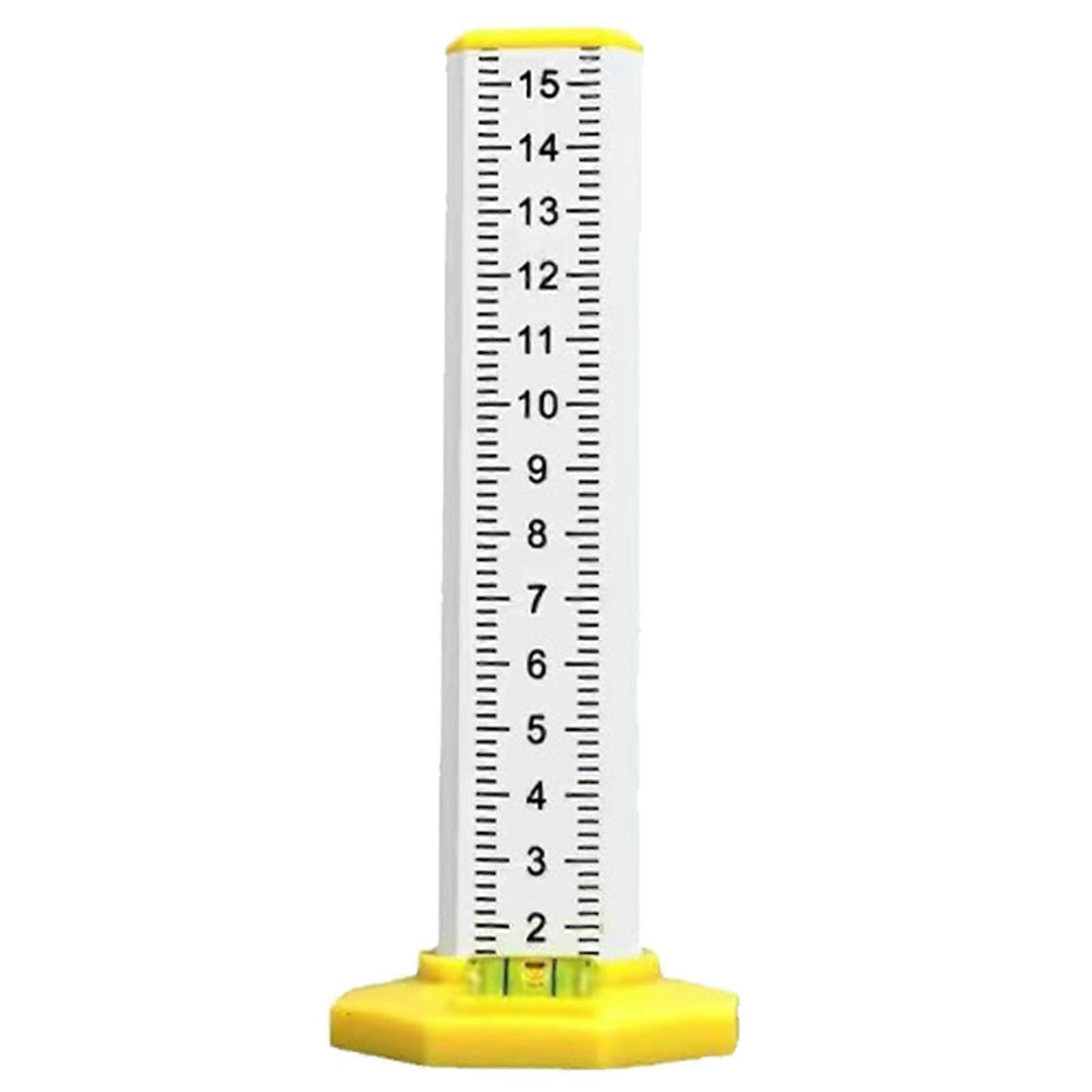 Woodworking ruler with equal height, improved positioning, horizontal level, doublesided, ceramic tile tool, yellow base Ref: 7136