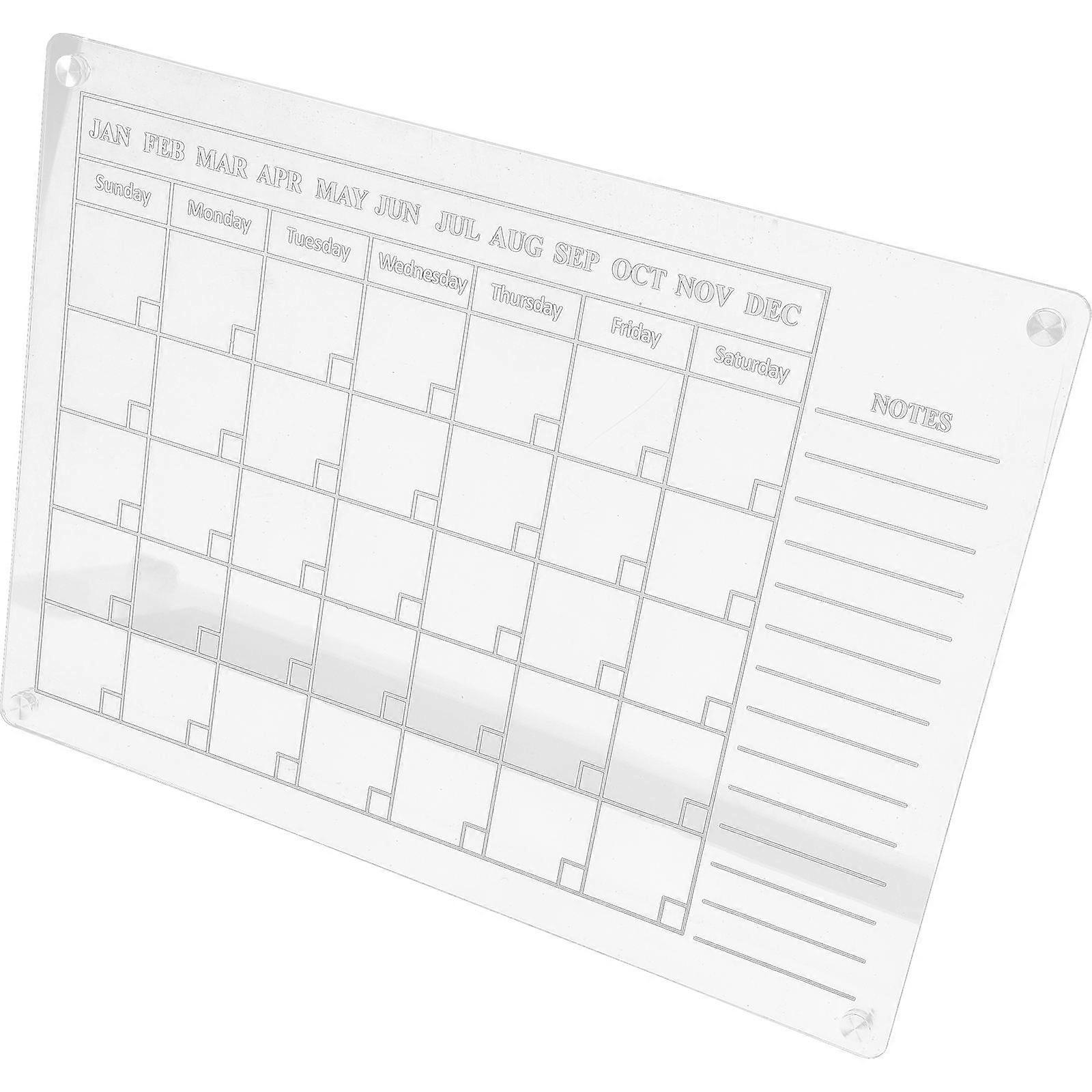 Routine Board White Board Calendar For Office Planning 15.72X11.79IN Magnetic Attachment 1Set