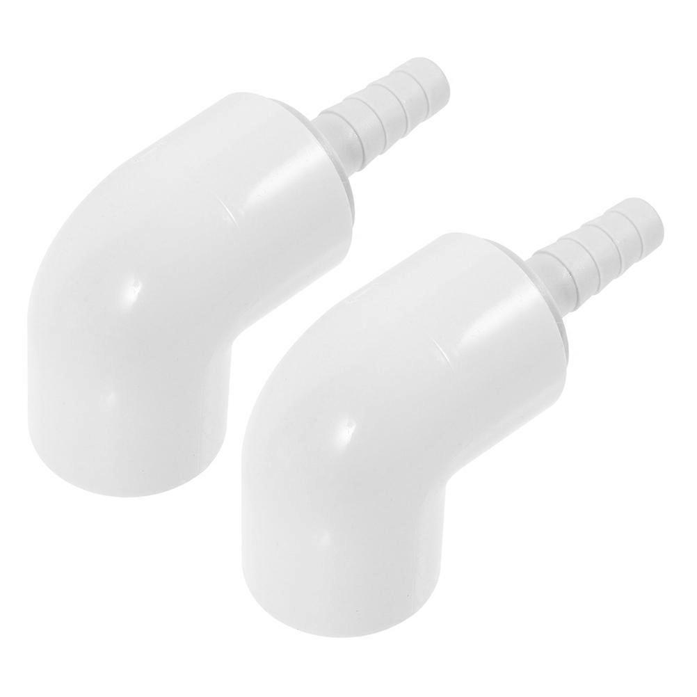 2pcs Hydroponic Pipe Fittings for Indoor Garden Water Pipe Adapter and Connector for Hydroponics Growing System Reusable PVC Fittings for Garden