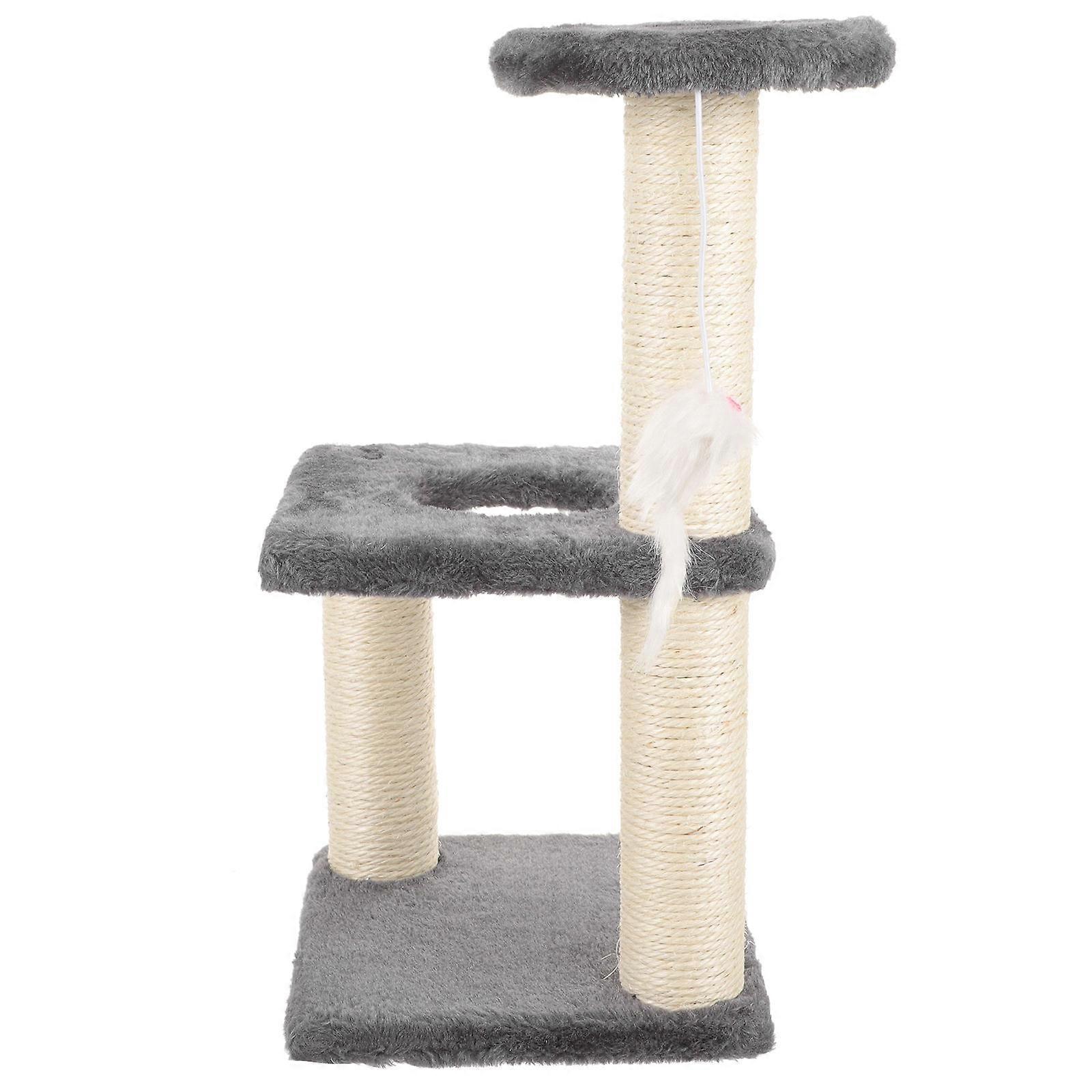 Scratching Post for Indoor Cats Kitten Accessories Density Board Agility Training 1Set
