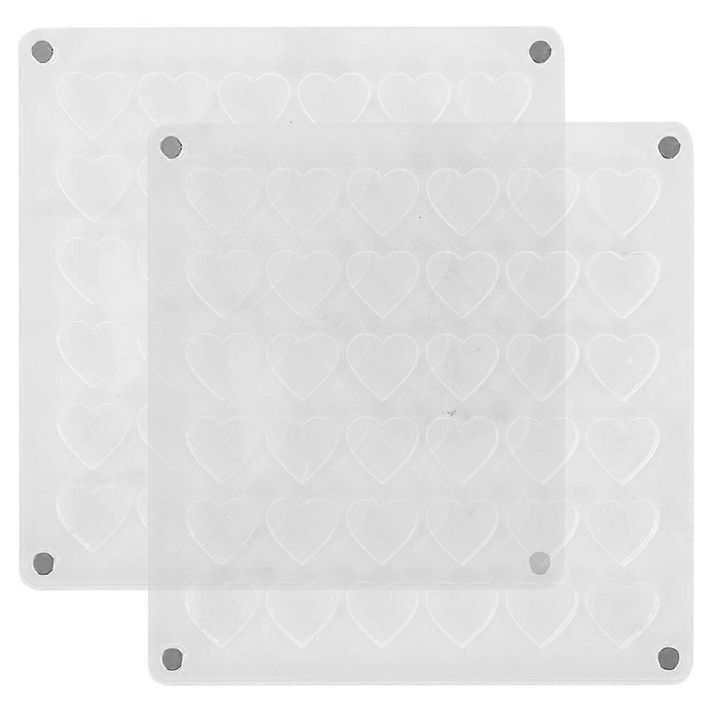 Transparent Acrylic Nail Charm Box with 36Grid Magnetic Closure for Storage and Organization