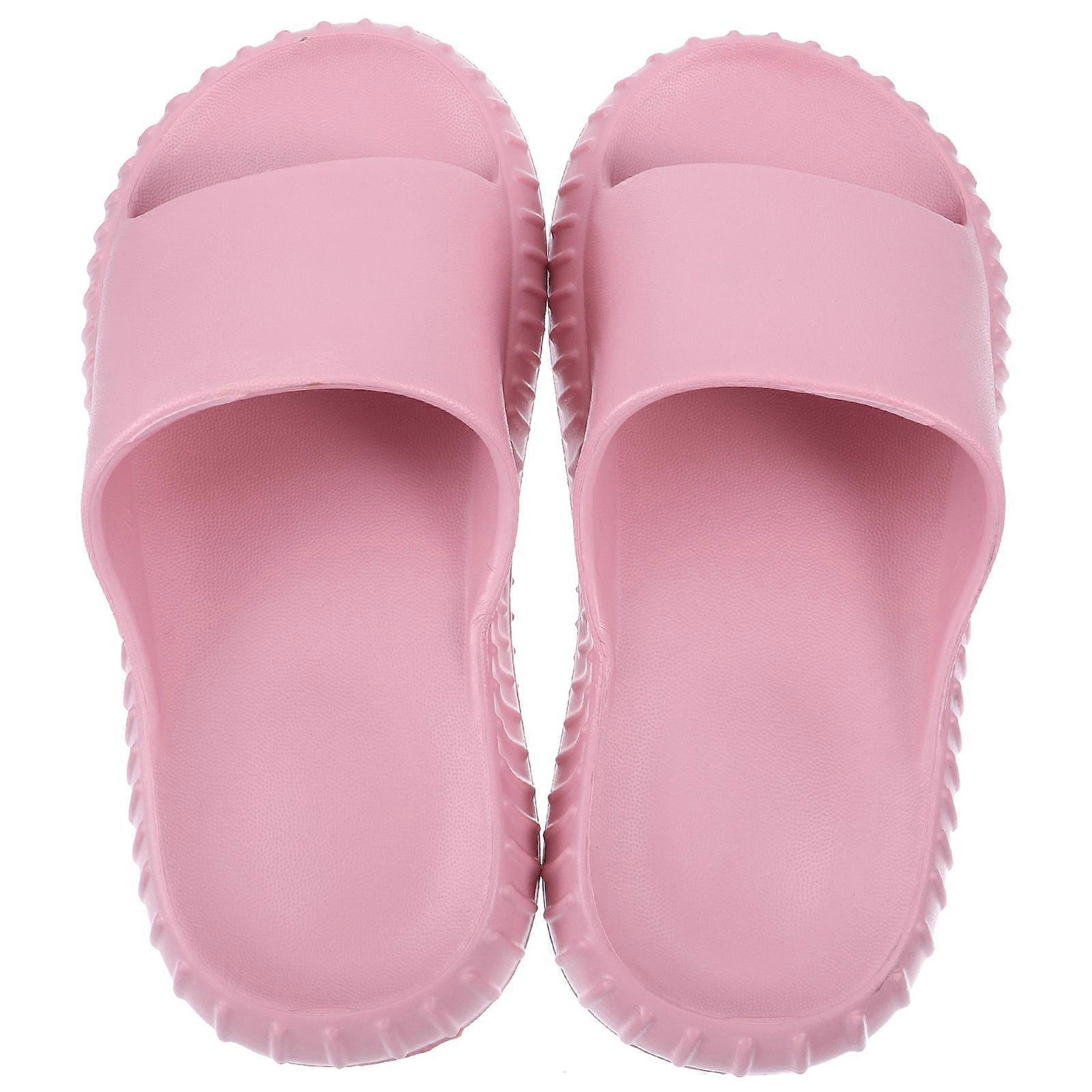 Kids Non-Slip Shower Slippers In Pink With Quick Drying Function Ideal For Bathroom Use 1 Pair Lightweight